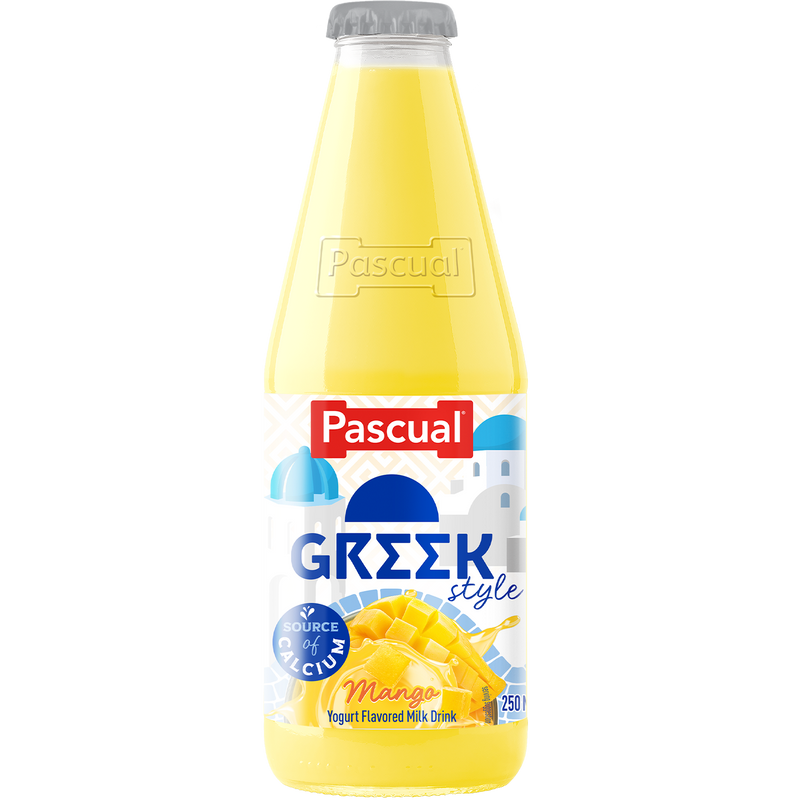 Pascual Greek Style Mango Yogurt Drink 250ml (24 bottles x P43/btl)