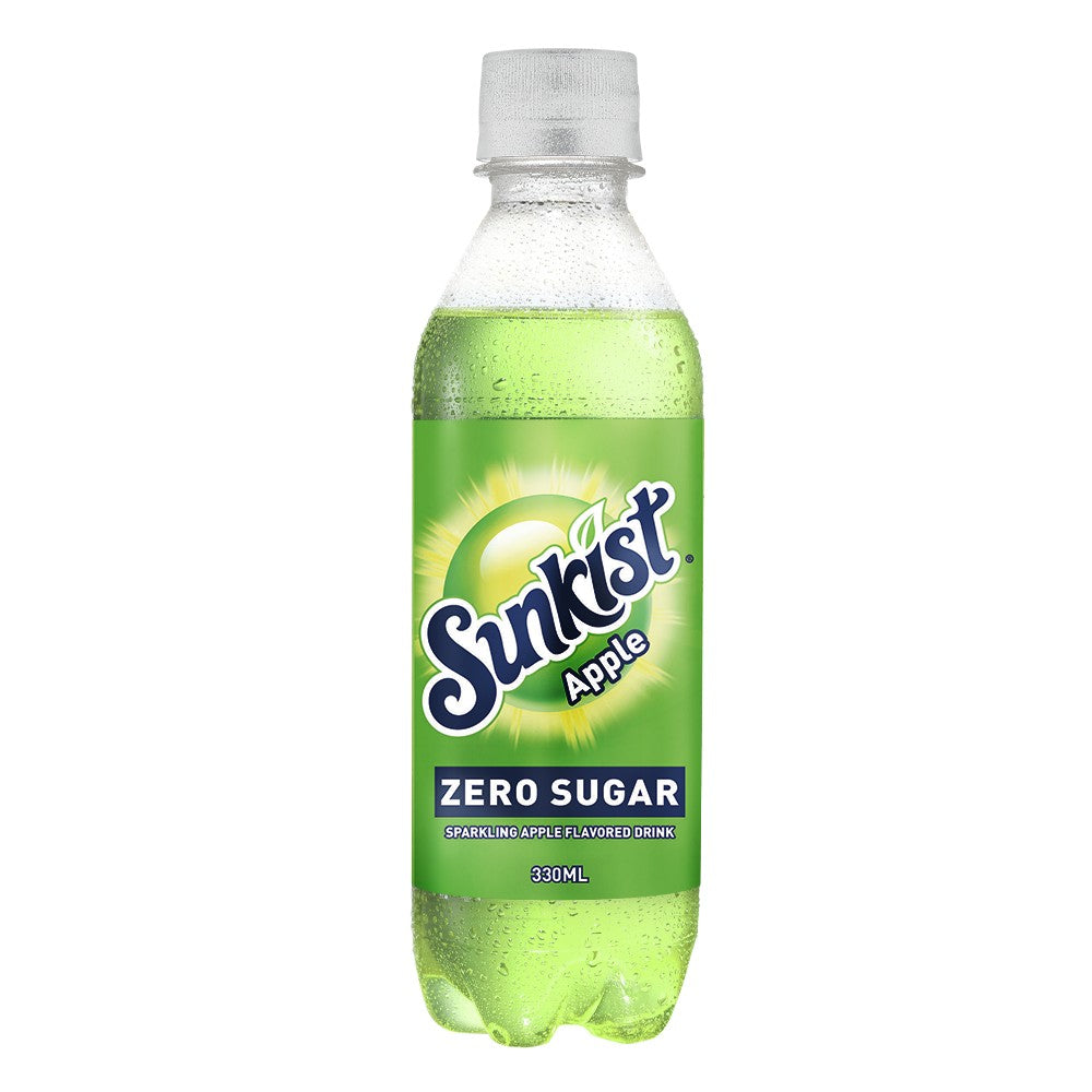 Sunkist Apple Zero Sugar 330ml (24 bottles x P21/btl)