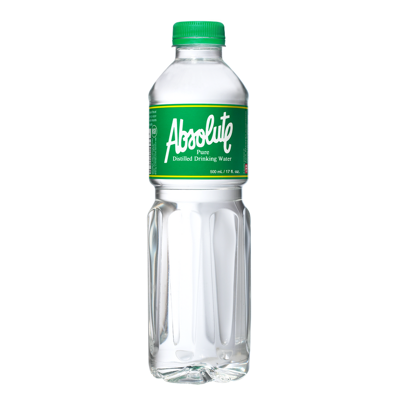 Absolute Distilled Drinking Water 500ml (24 bottles x P16/btl)