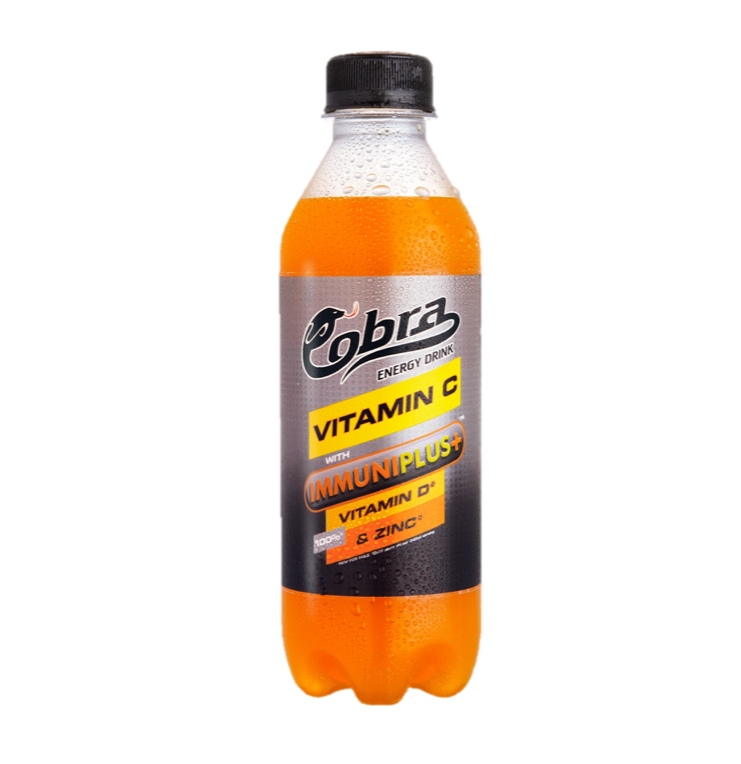 Cobra Energy Drink - Plus Vitamin C with IMMUNIPLUS+ 350ml (24 bottles x P23.50/btl)