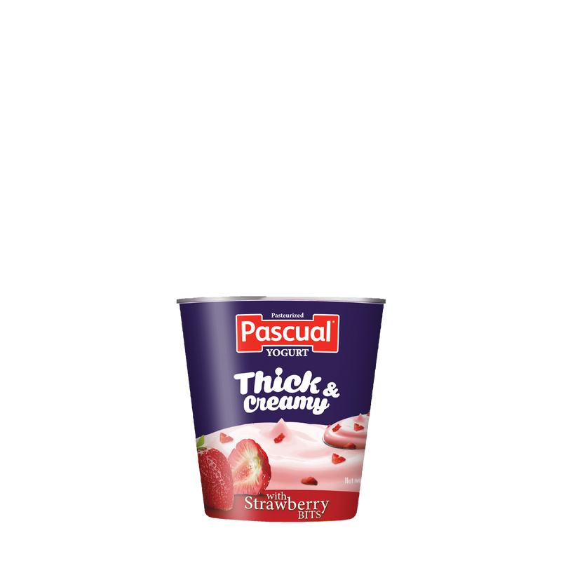 Pascual Thick & Creamy Strawberry Yogurt 100g (24 cups x P34/cup)