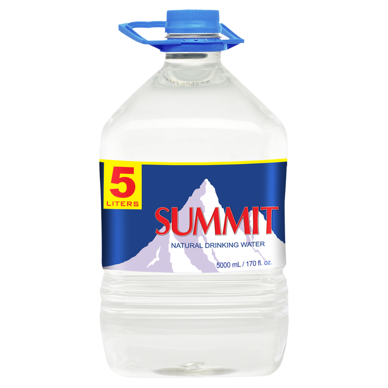 Summit Natural Drinking Water 5L (3 bottles x P60/btl)