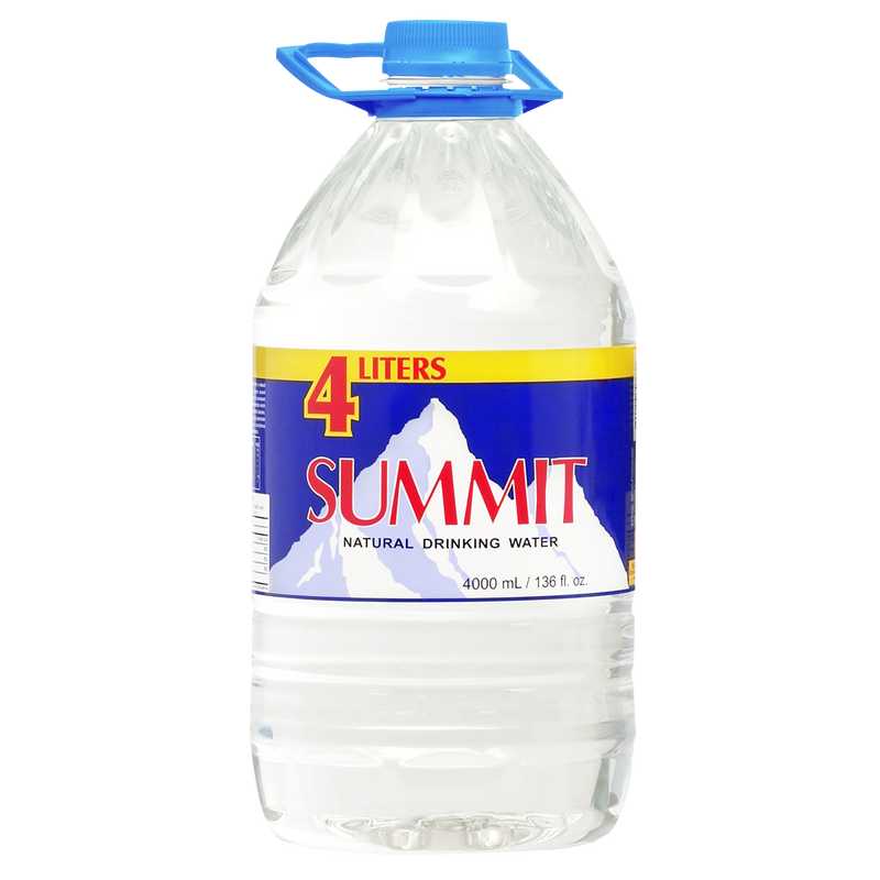 Summit Natural Drinking Water 4L (4 bottles x P49.50/btl)