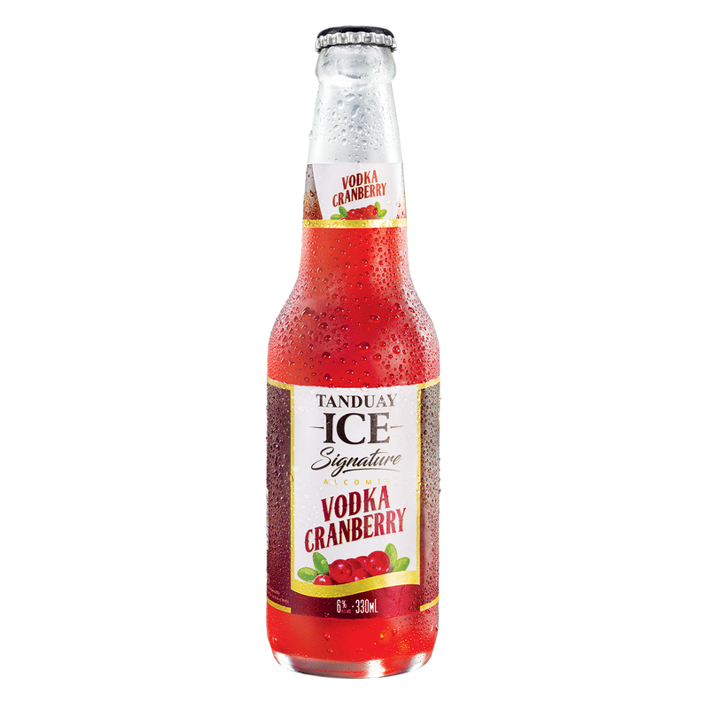 Tanduay Ice Signature Vodka Cranberry 330ml (24 bottles x P39/btl)