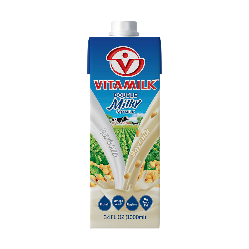Vitamilk Double Milky 1L (12 packs x P90/pack)