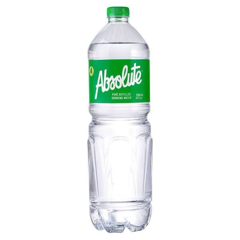 Absolute Distilled Drinking Water 1.5L (12 bottles x P35/btl)