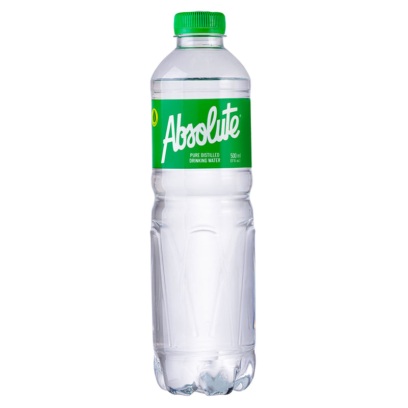 Absolute Distilled Drinking Water 500ml (24 bottles x P16/btl)