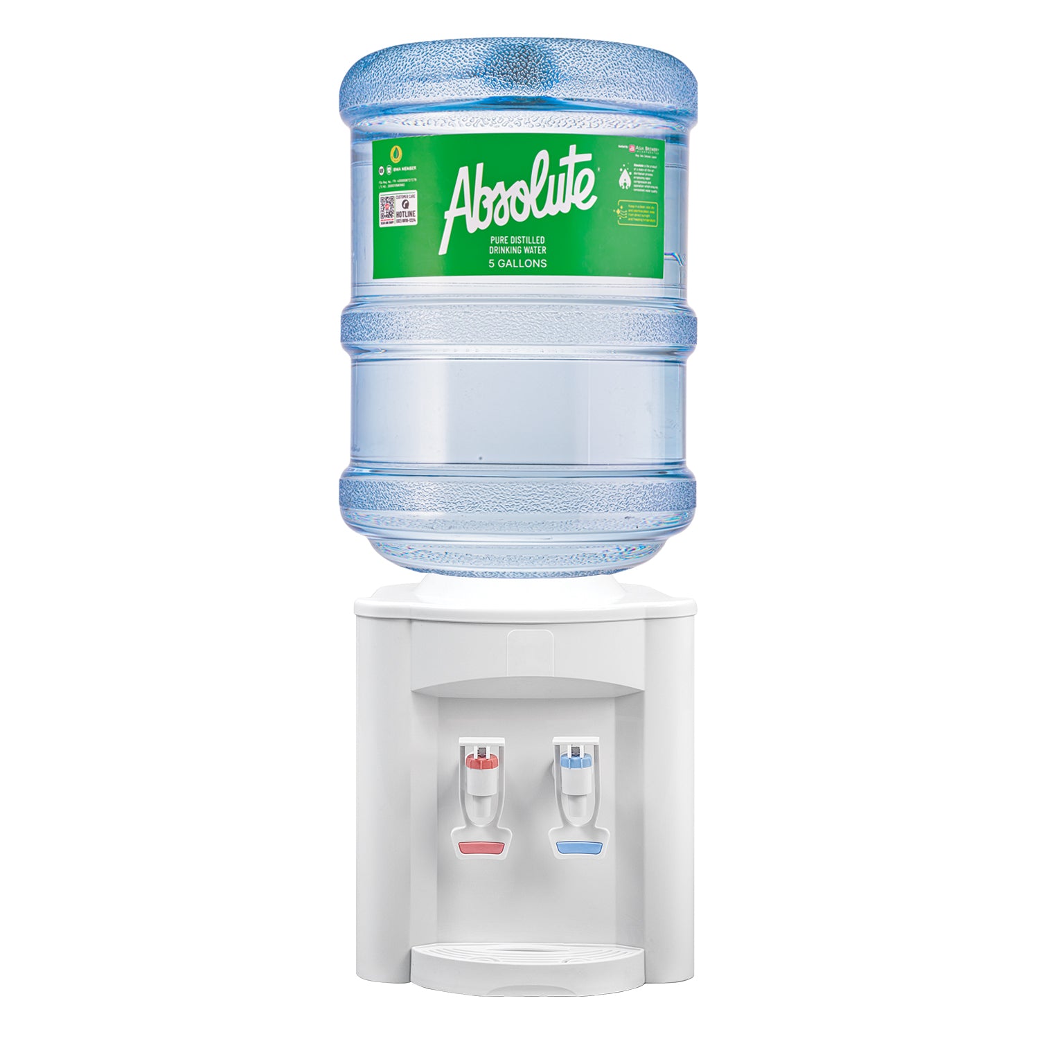 Absolute Water Bundle Absolute Distilled Drinking Water Refill + Container (5 Gallon)