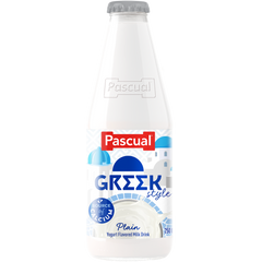 Pacual Greek Style Plain Yogurt Drink 250ml (24 bottles x P43/btl)