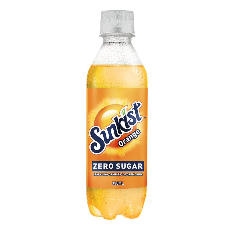 Sunkist Orange Zero Sugar 330ml (24 bottles x P21/btl)