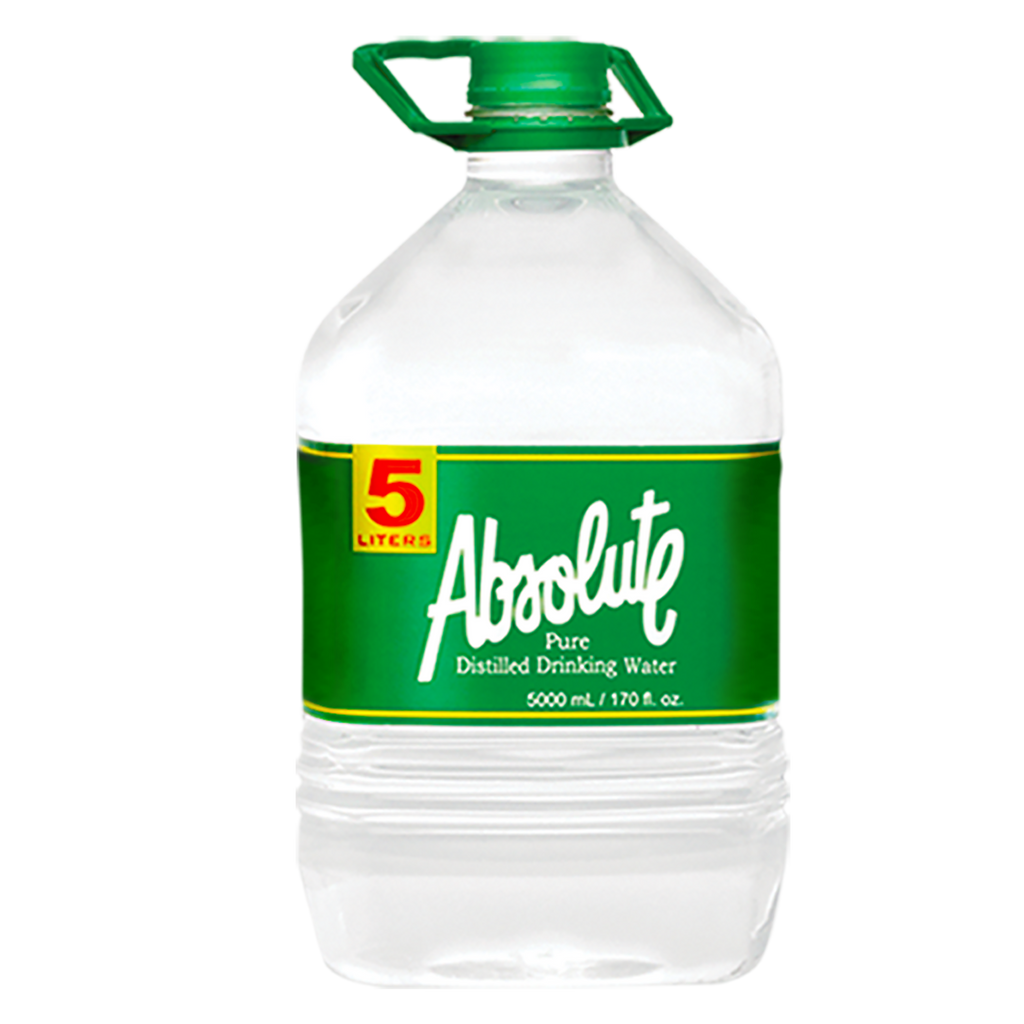 Absolute Liter Absolute Distilled Drinking Water 5L (3 bottles x P70/btl)