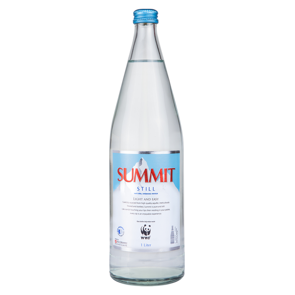 Summit introduces still and sparkling water in recyclable glass