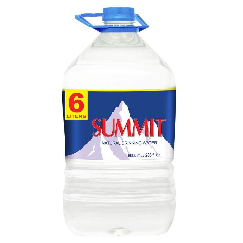 Summit Natural Drinking Water 6L (3 bottles x P69/btl)
