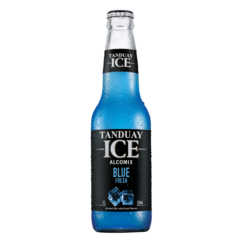 Tanduay Ice Blue Fresh One-way bottle (330ml x 24 bottles)