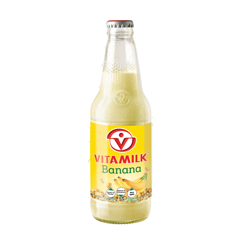 Vitamilk Banana 300ml glass bottle (300ml x 24 bottles)