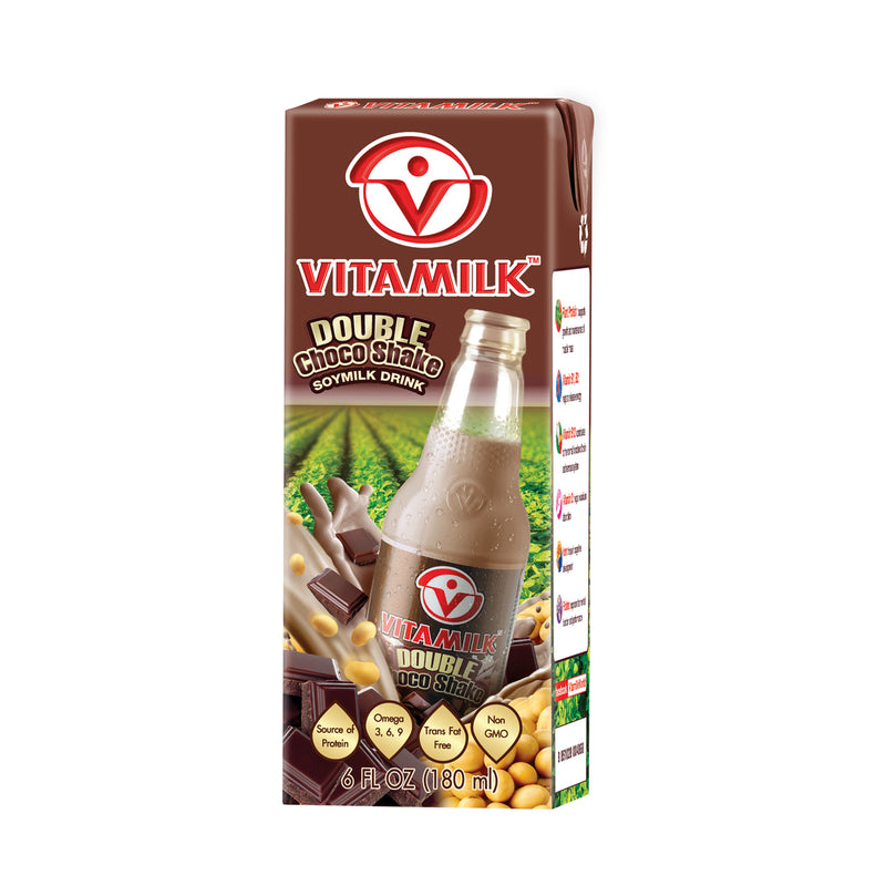 Vitamilk Double Choco Shake Tetra Pack (180ml x 48 packs)